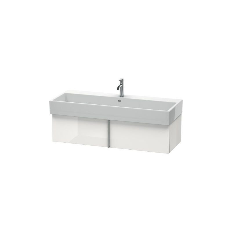 

Mueble de pared Duravit Vero Air 118,4 x 43,1 cm, 1 extraíble, para Vero Air 235012, Color (frente/cuerpo): Blanco Lila Seda Laca mate - VA612908787