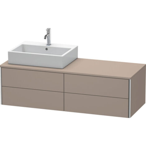 Mueble de pared Duravit XSquare 140.0 x 54.8 cm, 4 cajones,