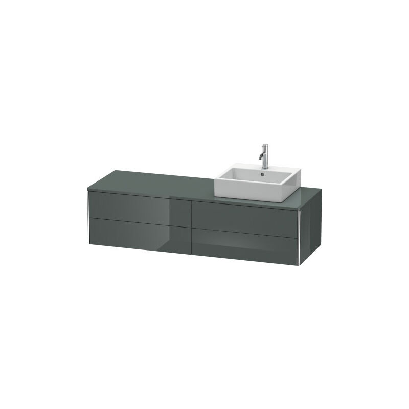 

Mueble de pared Duravit XSquare 160,0 x 54,8 cm, 4 cajones, Color (frente/cuerpo): Marrón Oliva Laca Alto Brillo - XS4914R6161