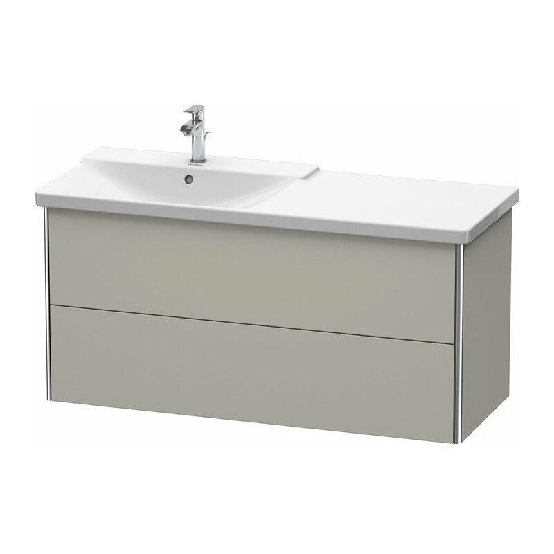 

Duravit - Mueble bajo lavabo XSQUARE lavabo izquierdo 565x1210x473mm taupe sdm