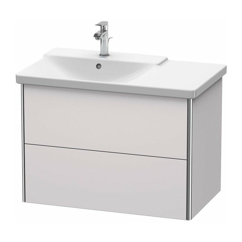

Duravit - Mueble bajo lavabo XSQUARE lavabo izquierdo 565x810x473mm blanco lila satinado