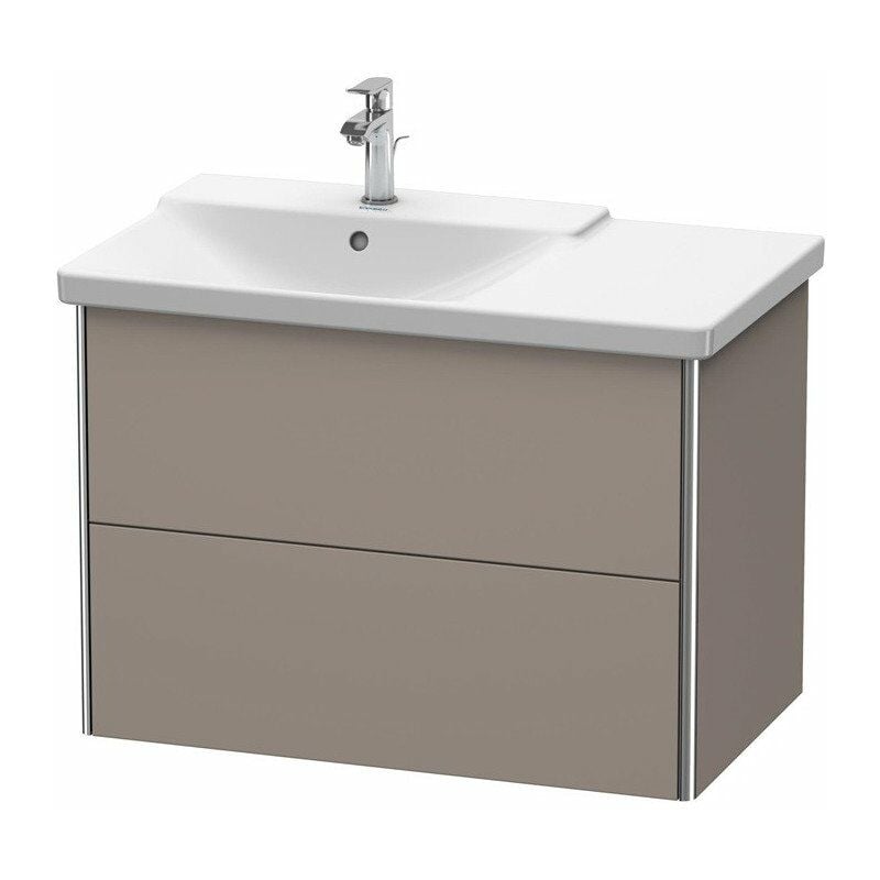 

Duravit - Mueble bajo lavabo XSQUARE lavabo izquierdo 565x810x473mm basalto mate