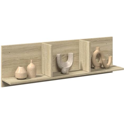 Mueble de pared madera ingeniería roble 100x16,5x30 cm