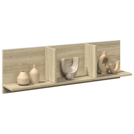 Mueble de pared madera ingeniería roble sonoma 100x16,5x30 cm vidaXL