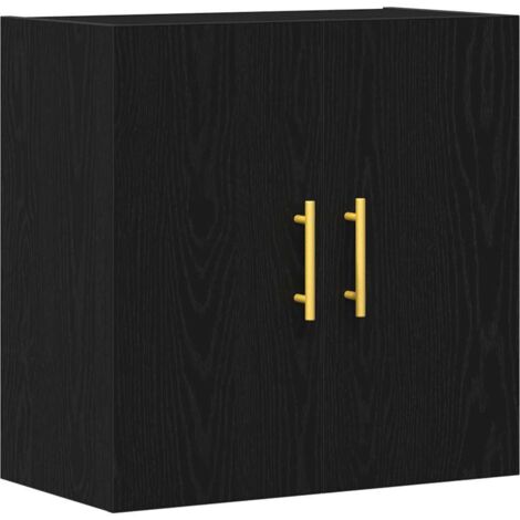 Mueble de pared Montaje en la pared Roble negro 60 x 31 x 70 cm vidaXL