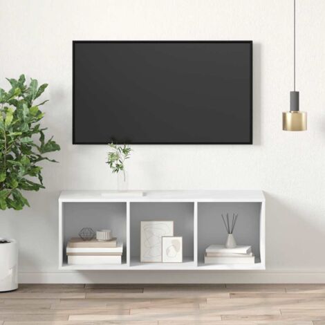 Mueble de pared para TV madera contrachapada 37x37x107cm
