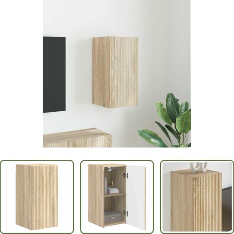 Mueble de pared para TV -  Mueble de TV Montado en la Pared Sonoma 30 x 31 x 60 cm