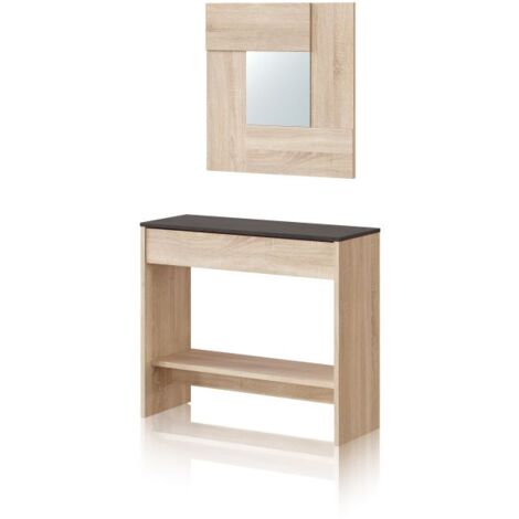 Mueble de recibidor consola Ona Roble Canadian - Óxido (ancho) x 79cm (alto)