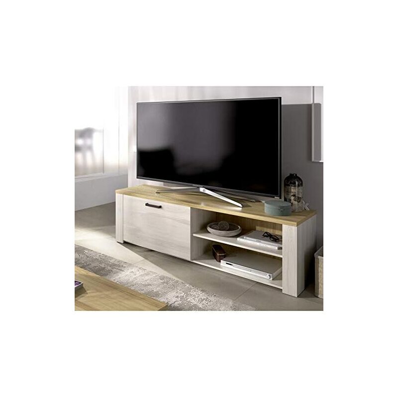 

Mueble de Salon TV Acabado Milan, Medidas: 49 x 130 x40 cm de Profundidad