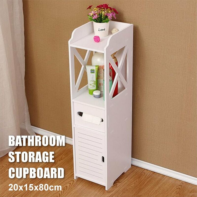 

Mueble de tocador de baño de madera Estante con rejilla clásica
