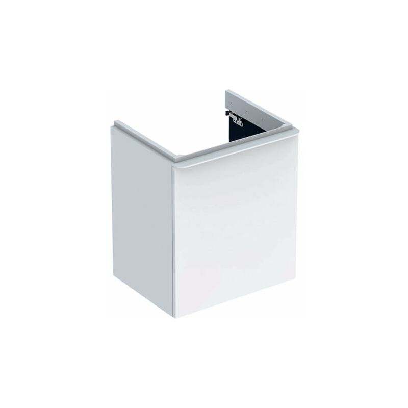 

Geberit Smyle Square Vanity unit, 500365, 536x617x433mm, con 1 puerta, apertura a la derecha, color: Laca blanca de alto brillo - 500.365.00.1