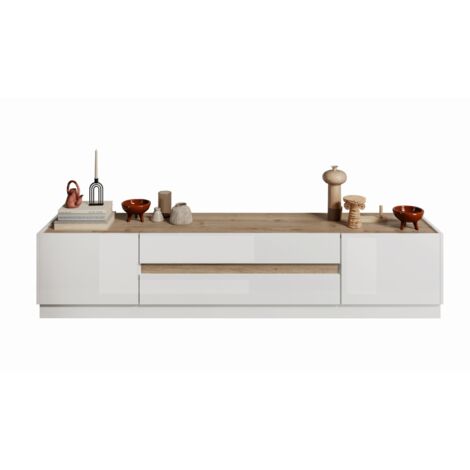 Mueble de TV 2 puertas y 2 cajones Utopia - L205 cm