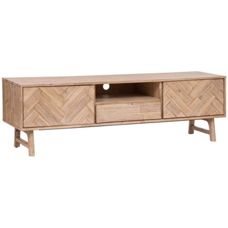 Mueble de TV Aeris - 2 puertas - madera de acacia - Atmosphera créateur d'intérieur