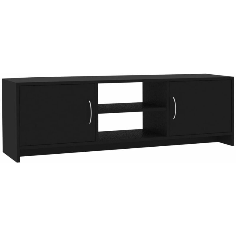 

Mueble de TV de Aglomerado 120x30x37,5 cm Negro - Negro - Vidaxl