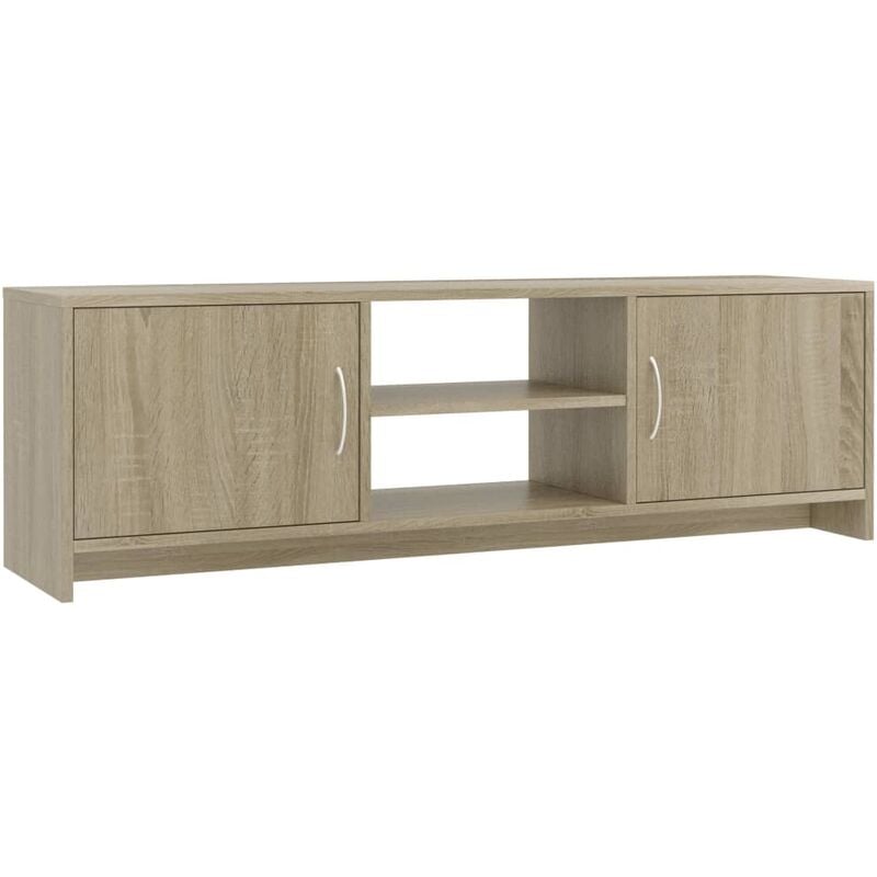 

Mueble de TV de Aglomerado 120x30x37,5 cm Color Roble Sonoma - Marrón - Vidaxl