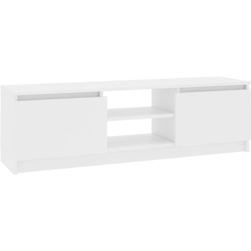 

vidaXL Mueble para TV de Aglomerado 120x30x35,5 cm Blanco - Blanco