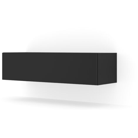 Mueble de TV colgante BINGO 120 cm negro mate