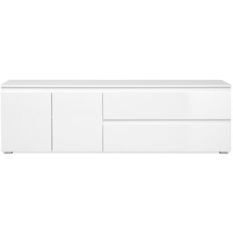 Mueble de TV con 2 puertas, 1 estante y 2 cajones L180 cm - PRETORIA