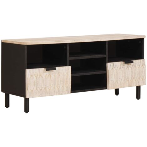 Mueble de TV con cajón Acabado de Lavado 100 x 33 x 46 cm