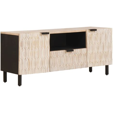 Mueble de TV con cajón Acabado de Lavado 105 x 33 x 46 cm vidaXL