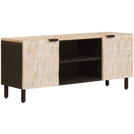 Mueble de TV con estante Acabado de Lavado 105 x 33 x 46 cm