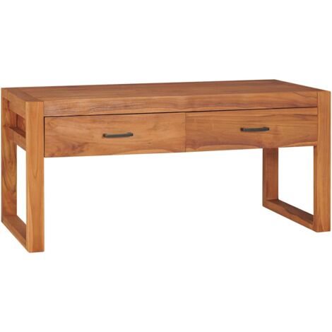 Mueble de TV de madera de teca 100x40x45 cm vidaXL