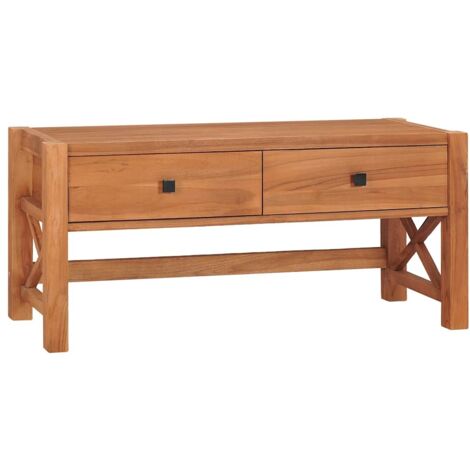 Mueble de TV de madera de teca 100x40x45 cm vidaXL