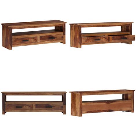 Mueble de TV de madera maciza 118x30x40 cm - Madera maciza - Mueble de madera