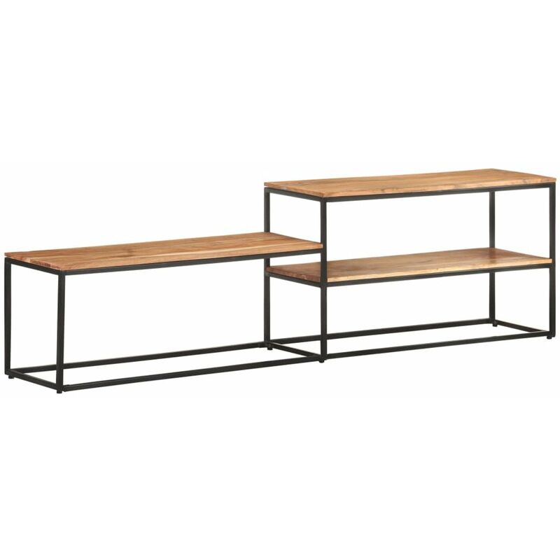 

Mueble de TV de madera maciza de acacia 180x30x50 cm