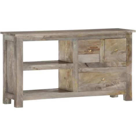 Mueble de TV de madera maciza de mango 100x30x55 cm vidaXL