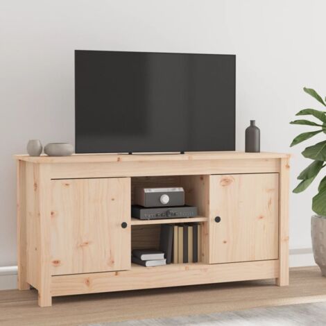 Mueble de TV de madera maciza de pino 103x36,5x52 cm vidaXL