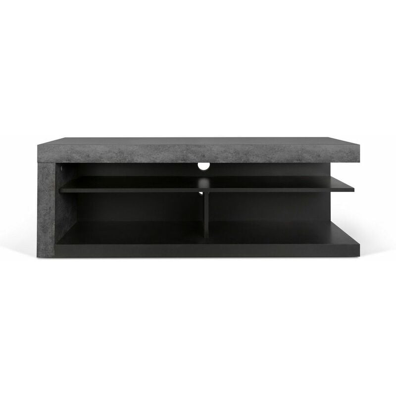 

Mueble de TV DETROIT hormigón y negro, 130 x 45 x 45 - hormigón y negro