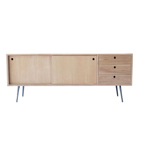 Mueble TV dos cajones y hueco 130 cm ROMA