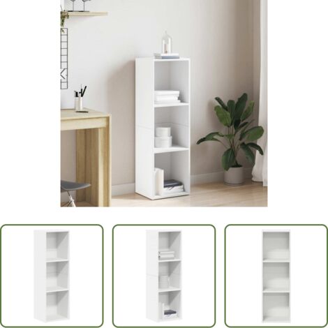 Mueble de TV -  Estantería de libros/mueble TV madera contrachapada 36x30x114cm