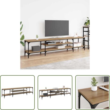 Mueble de TV -  Gabinete de TV Roble artesanal 201 x 35 x 45 cm