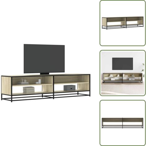 Mueble de TV industrial - vidaXL Mueble para TV madera de ingeniería roble Sonoma 180,5x40x46 cm - Mueble de TV con capacidad de carga