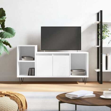Mueble de TV madera contrachapada  brillo 100x35x55 cm