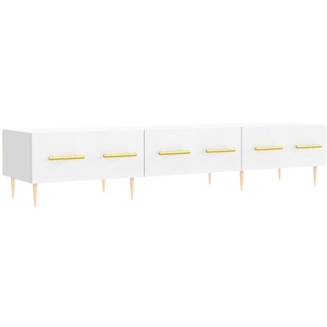 Mueble de TV madera de ingeniería blanco 150x36x30 cm vidaXL