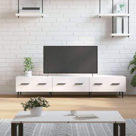 Mueble de TV madera de ingeniería  brillo 150x36x30 cm