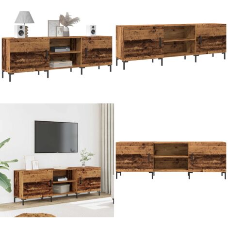 Mueble de TV madera de ingeniería envejecida 150x30x50 cm - Madera envejecida - Mueble de sala