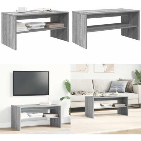 Mueble de TV madera de ingeniería gris Sonoma 80x40x40 cm - Mesa de café - Madera de ingeniería