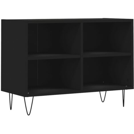 Mueble de TV madera de ingeniería negro 69,5x30x50 cm vidaXL