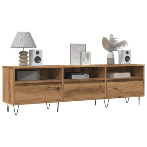 Mueble de TV madera de ingeniería roble artisan 150x30x44,5 cm vidaXL
