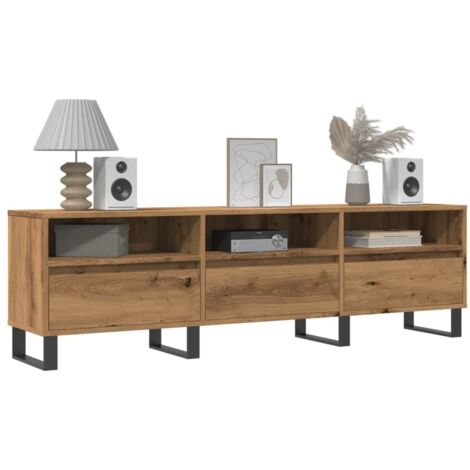 Mueble de TV madera de ingeniería roble artisan 150x30x44,5 cm vidaXL