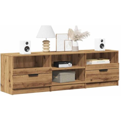 Mueble de TV madera de ingeniería roble artisan 150x33,5x45 cm vidaXL