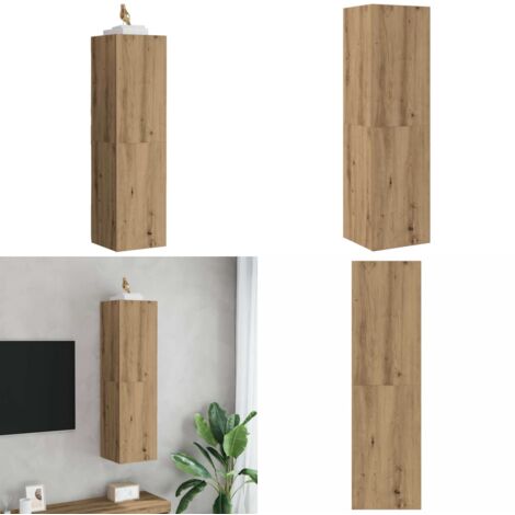 Mueble de TV madera de ingeniería roble artisan 30,5x30x110 cm - Madera de ingeniería - Soporte de tv