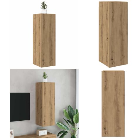 Mueble de TV madera de ingeniería roble artisan 30,5x30x90 cm - Madera de ingeniería - Armario de TV