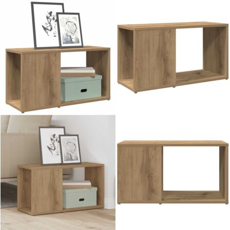 Mueble de TV madera de ingeniería roble artisan 60x24x32 cm - Madera de ingeniería - Mueble de almacenamiento