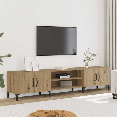 Mueble de TV madera de ingeniería roble artisian 180x31,5x40 cm
