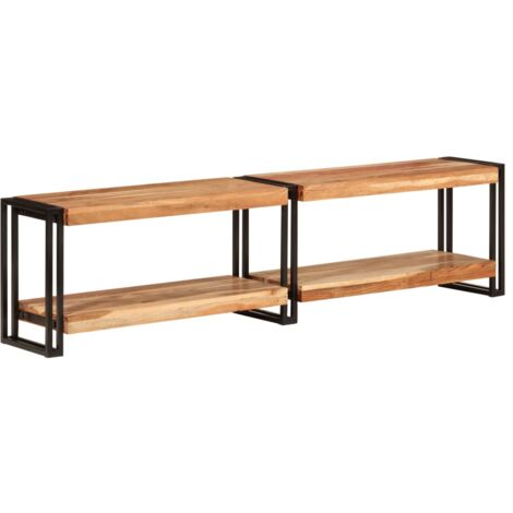 Mueble de TV madera maciza de acacia 160x30x40 cm vidaXL